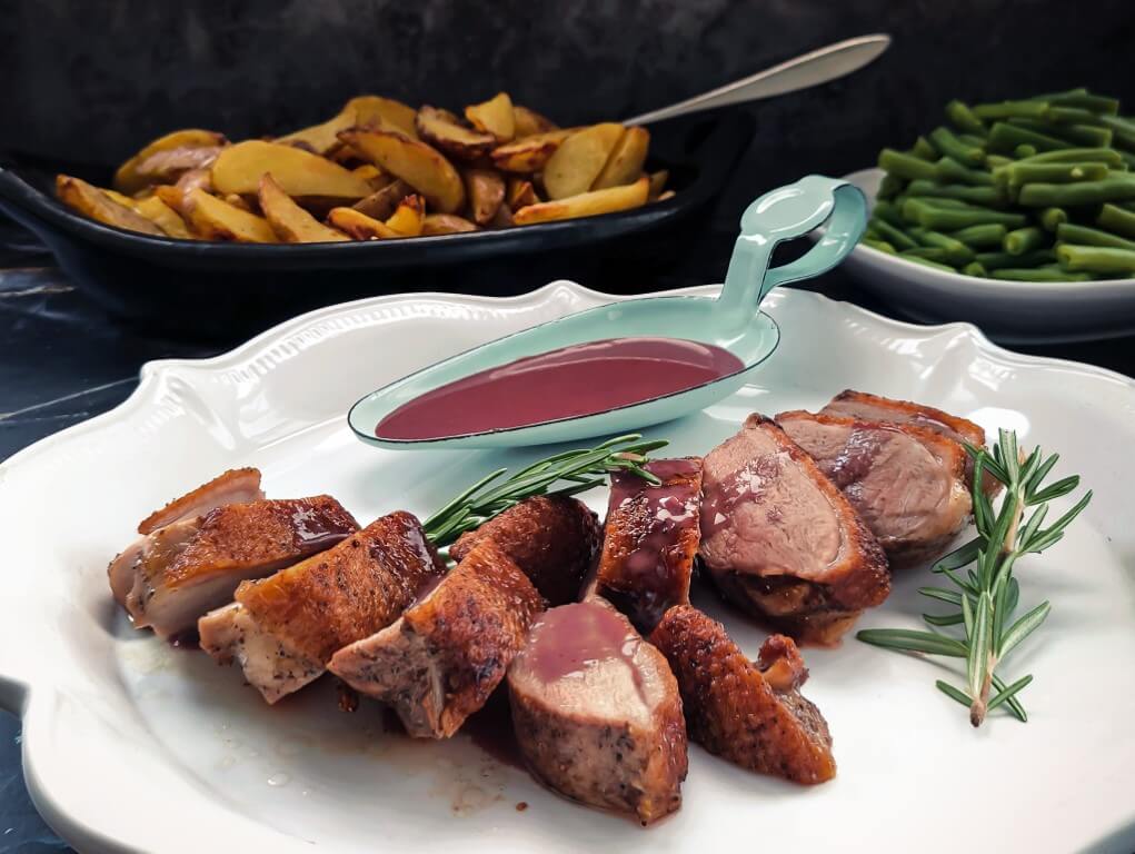 Eendenborstfilet met Romige Rode Portsaus